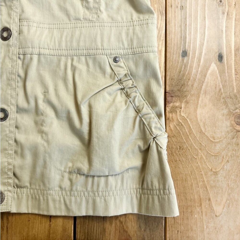 Women’s Khaki Tan Utility Jacket with Snap Front - Picture 7 of 9